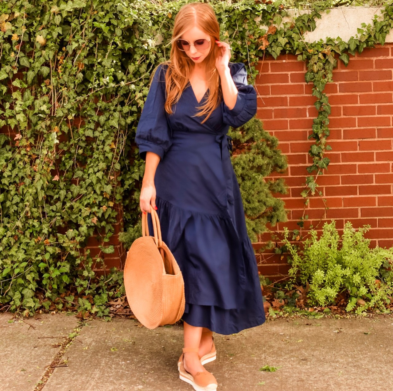 blue wrap dress 2