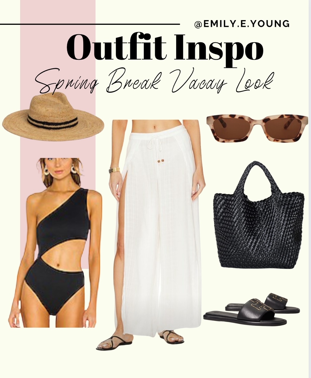 Effortless Spring Break Outfits to Wear On Vacation - Emily Young Style